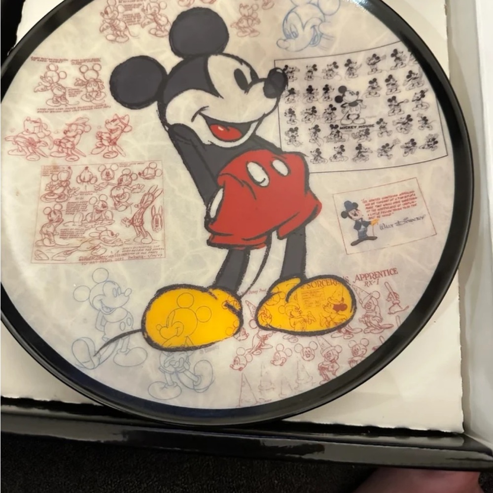 Walt Disney world Mickey Mouse commemorative plate “70 years with Mickey Mouse”